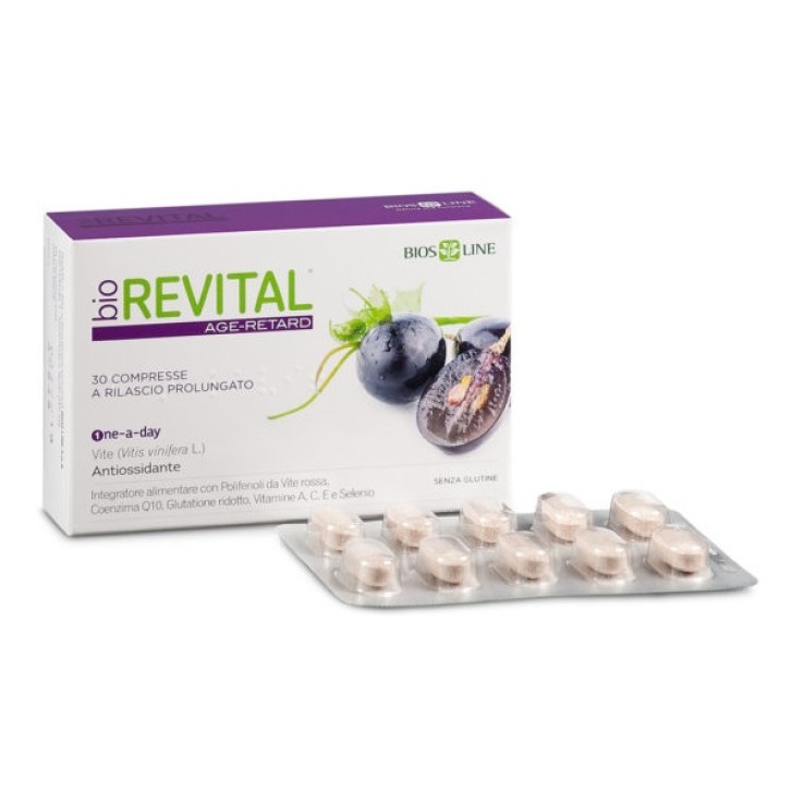 BioRevital Age Retard 30 Tavolette - Integratore Antiossidante