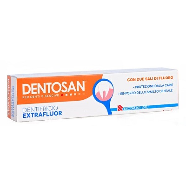 Dentosan Extrafluor Dentifricio con Due Sali di Fluoro 75 ml