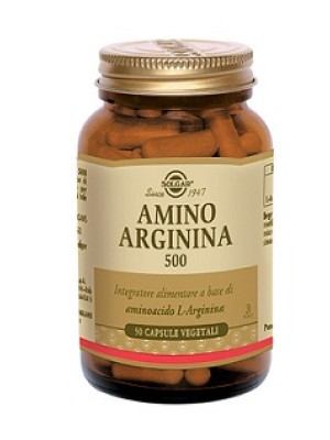 Solgar Amino Arginina 500 50 Capsule Vegetali - Integratore con L-Arginina