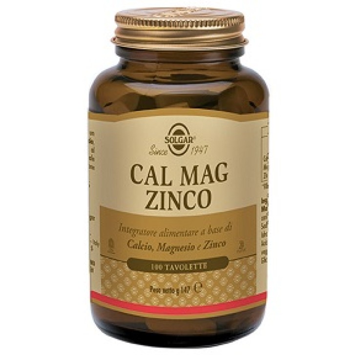 Solgar Cal Mag Zinco 100 Compresse - Integratore di Minerali