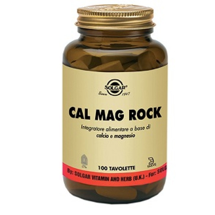 Solgar Cal Mag Rock 100 Compresse - Integratore Calcio e Magnesio