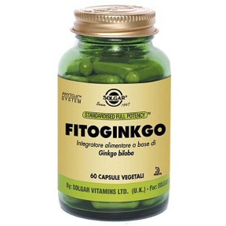 Solgar Fitoginkgo 60 Capsule Vegetali - Integratore Antiossidante