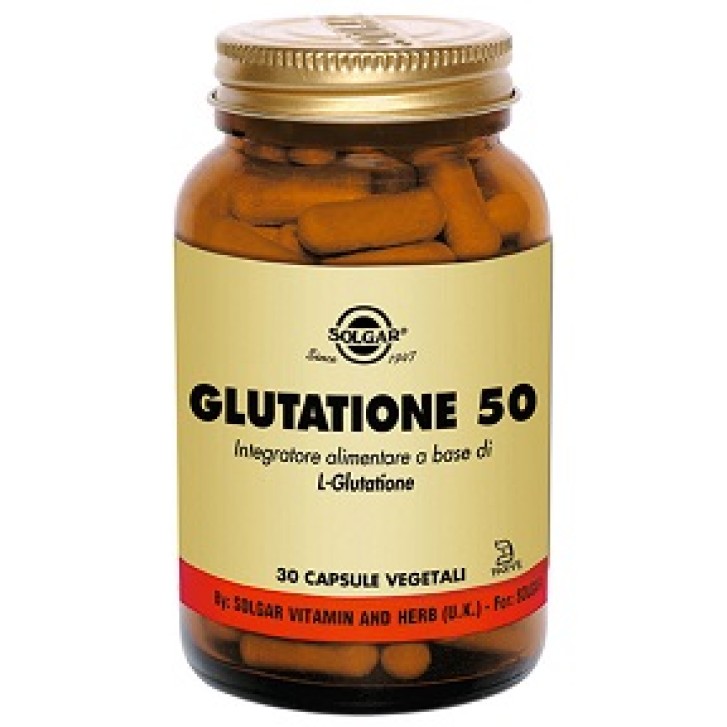Solgar Glutatione 50 Capsule - Integratore Antiossidante