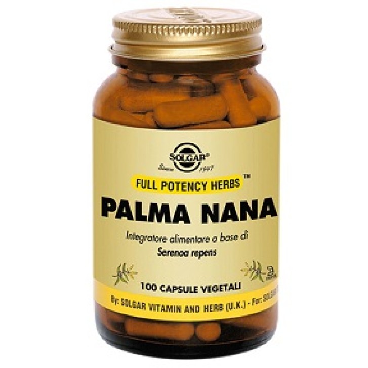 Solgar Palma Nana 100 Capsule - Integratore Benessere Prostata