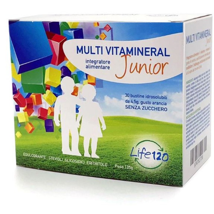 Life 120 Multimineral Junior 30 Bustine - Integratore Alimentare