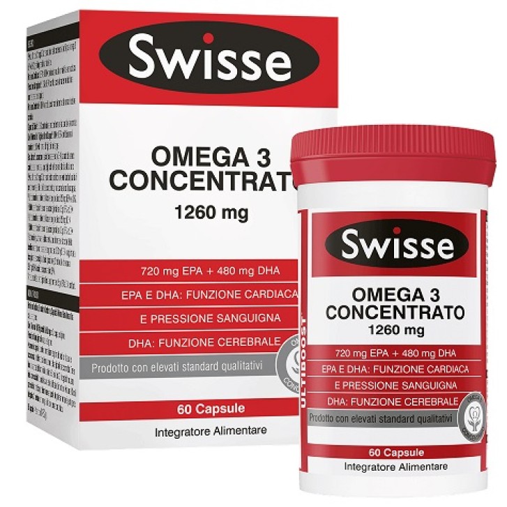 Swisse Omega3 Concentrato 60 Capsule - Integratore per il Cuore