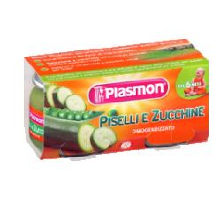 Plasmon Omogeneizzato Piselli e Zucchine 2 x 80 grammi