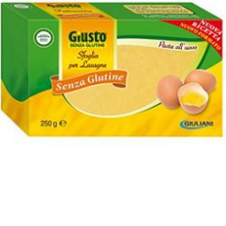 Giusto Senza Glutine Lasagne all'Uovo Gluten Free 250 grammi