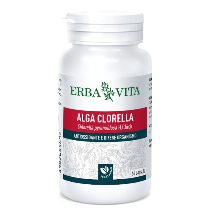 Erba Vita Alga Clorella 60 Capsule - Integratore Antiossidante