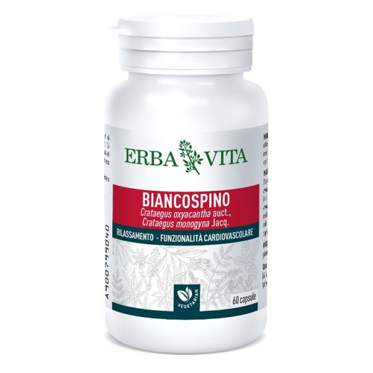 Erba Vita Biancospino 450 mg 60 Capsule - Integratore Alimentare