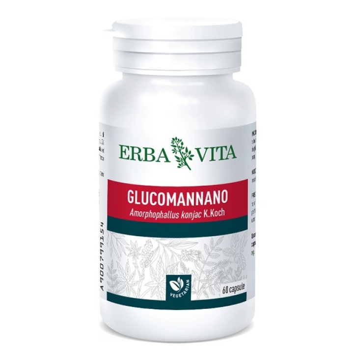 Erba Vita Glucomannano 60 Capsule - Integratore Intestinale