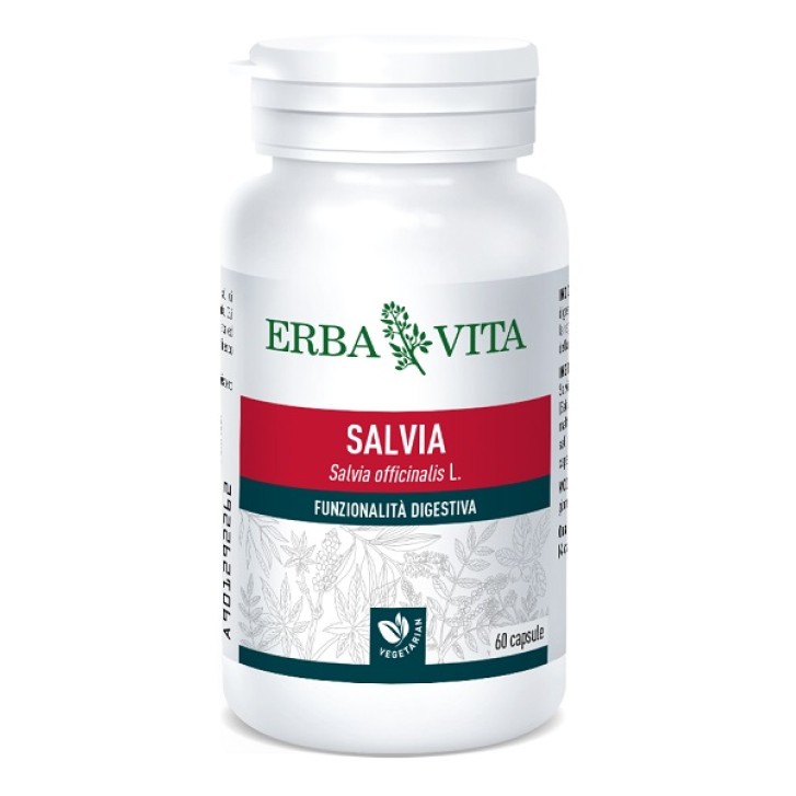 Erba Vita Salvia 60 Capsule - Integratore Intestinale