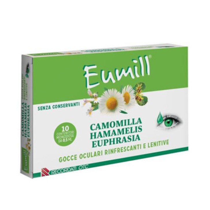 Eumill Camomilla Gocce Oculari Rinfrescanti e Lenitive 10 Flaconcini Monodose
