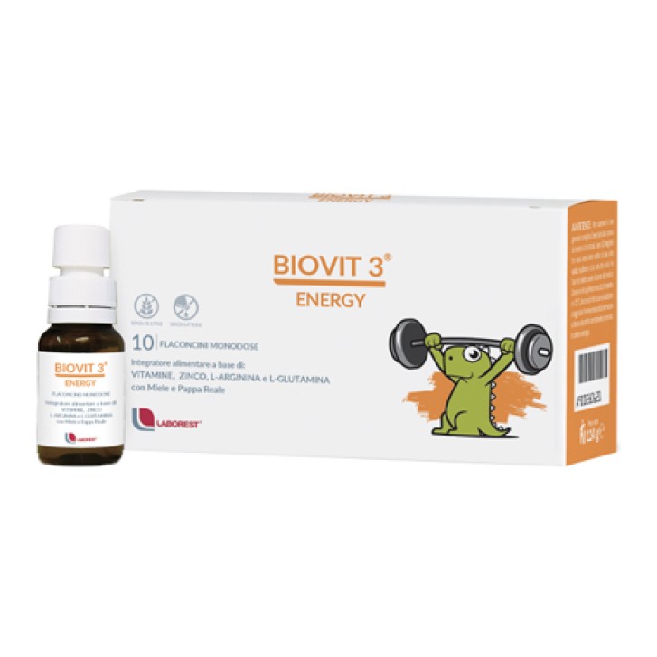 Biovit 3 Energy 10 Flaconcini - Integratore Energetico Bambini