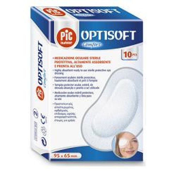Pic Optisoft Comfort Medicazione Oculare Adesiva Sterile 95 x 65 mm 10 pezzi