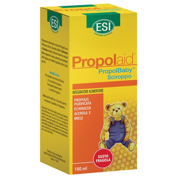 Esi Propolaid PropolBaby Sciroppo Fragola 180 ml - Integratore Difese Immunitarie
