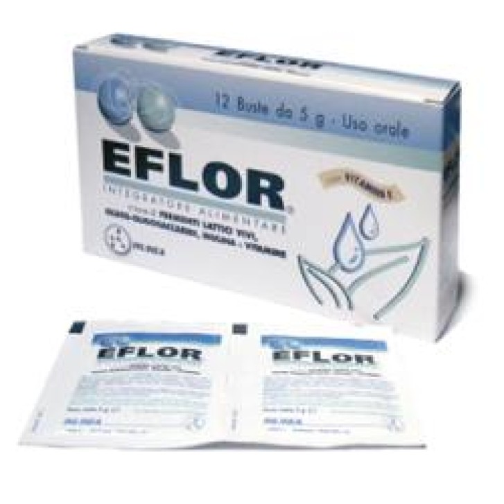 Eflor 12 Bustine - Integratore Fermenti Lattici con Vitamina C