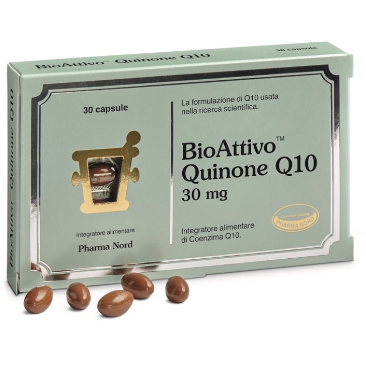 Bio Attivo Quinone Q10 30 Capsule - Integratore Antiossidante