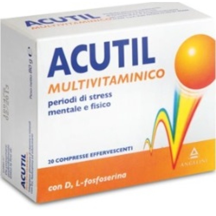 Acutil Multivitaminico 20 Compresse Effervescenti - Integratore Alimentare