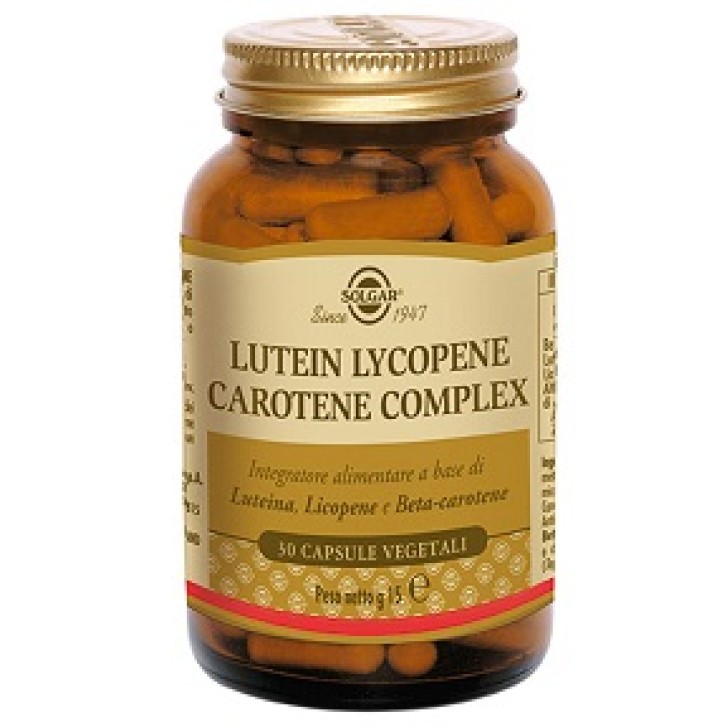 Solgar Lutein Lycopene Carotene Complex 30 Capsule - Integratore Antiossidante