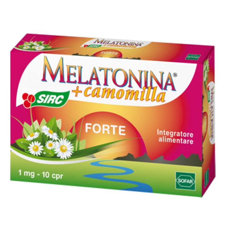 Melatonina Forte + Camomilla 10 Compresse - Integratore Sonno