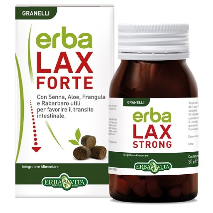 Erba Vita Erbalax Forte Granelli 30 grammi - Integratore Transito Intestinale