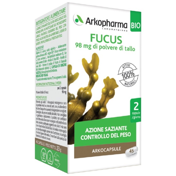 Arkocapsule Fucus 45 Capsule - Integratore Alimentare Utile per Aumentare il Senso di Sazieta'