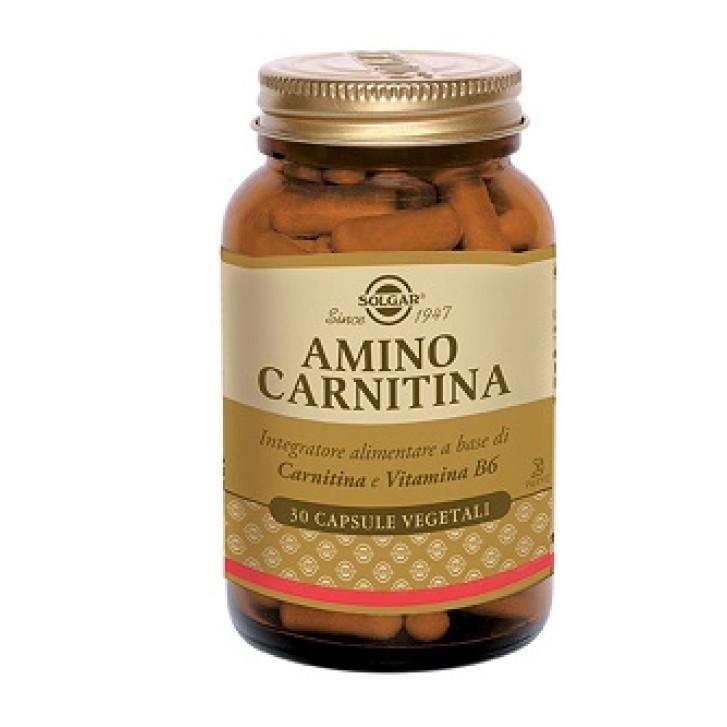 Solgar Amino Carnitina 30 Capsule - Integratore Aminoacidi e Vitamine