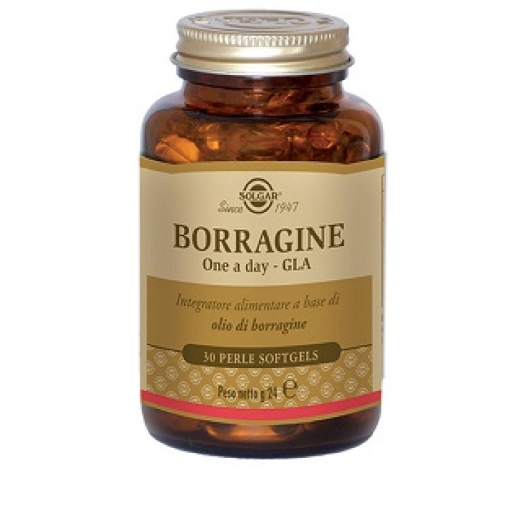 Solgar Borragine One Day - GLA 30 Perle - Integratore Olio di Borragine