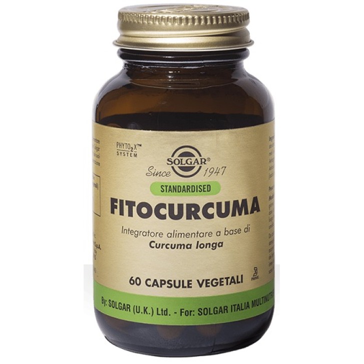 Solgar Fitocurcuma 60 Capsule - Integratore Benessere Intestinale
