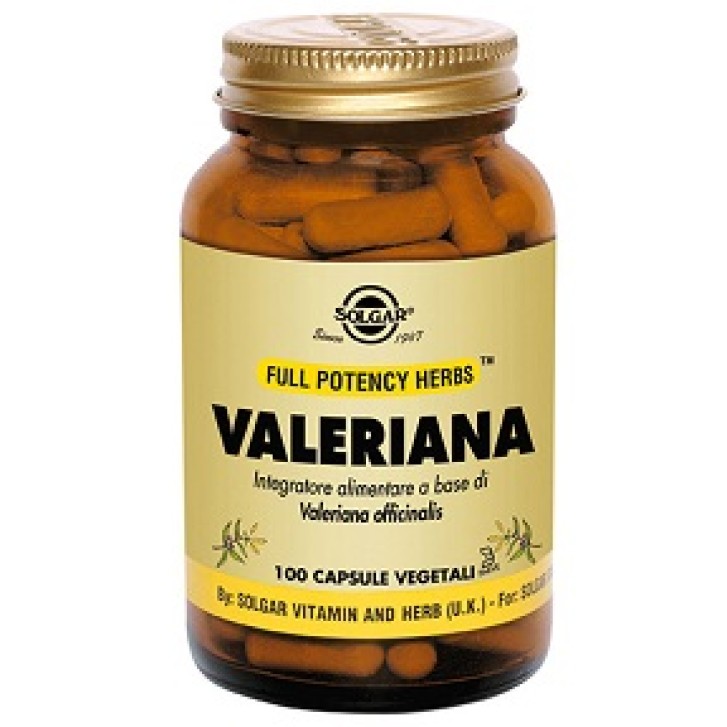 Solgar Valeriana 100 Capsule Vegetali - Integratore Rilassante
