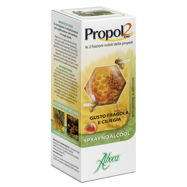 Aboca Propol2 EMF Spray No Alcool 30 ml - Integratore Gola Infiammata
