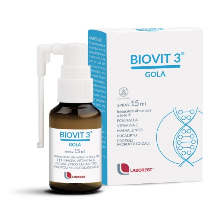 Biovit 3 Gola Spray Orale 15 ml - Integratore per Bambini