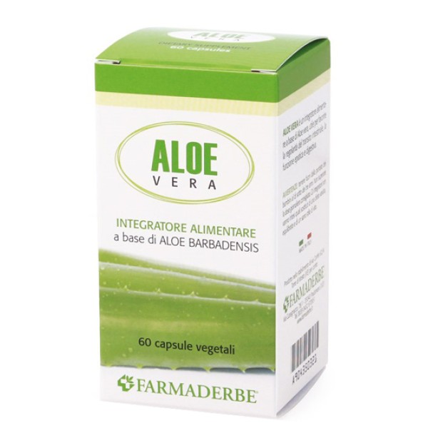 Farmaderbe Aloe Vera 60 Capsule - Integratore Vitamine Minerali