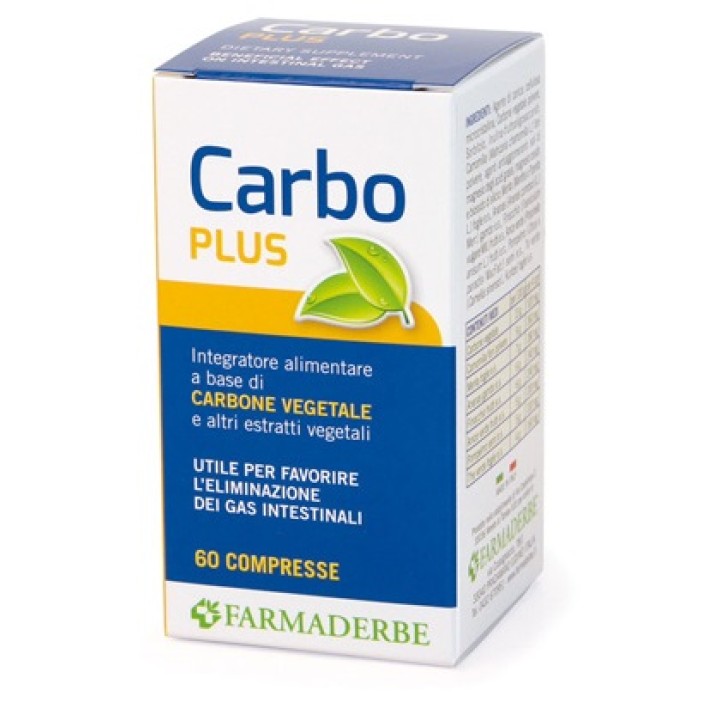 Farmaderbe Carbo Plus 60 Compresse - Integratore Digestivo