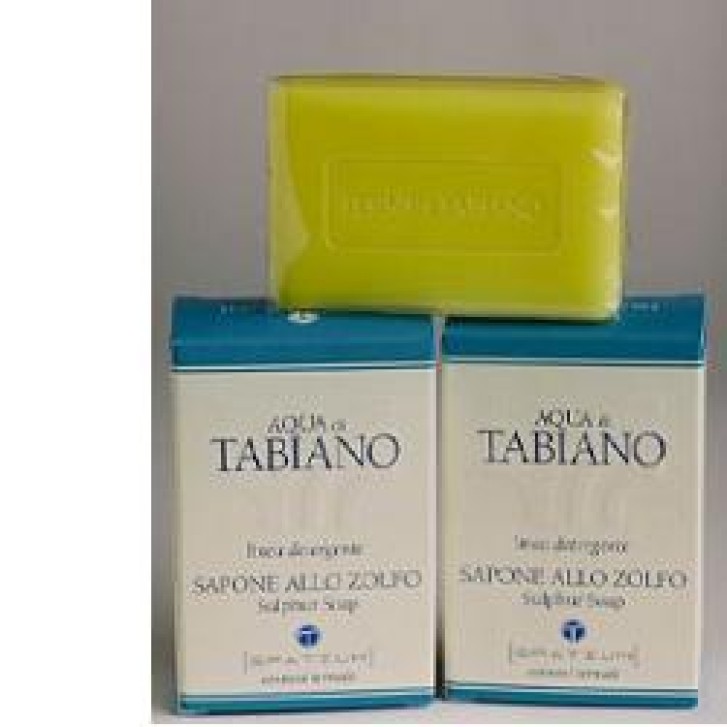 Aqua di Tabiano Sapone Zolfo Detergente Pelle Grassa 100 grammi