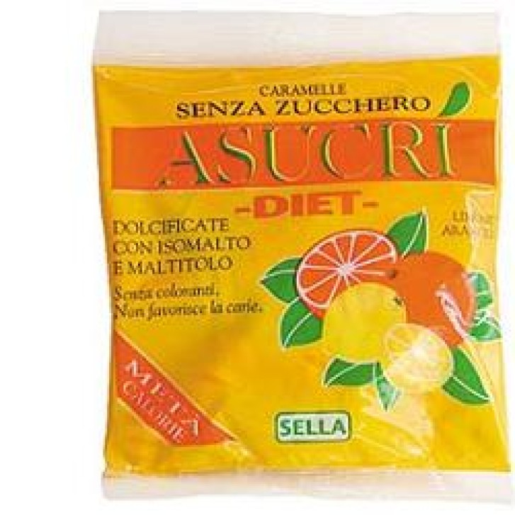 Sella Asucri Caramelle Arancia e Limone Senza Zucchero 40 grammi
