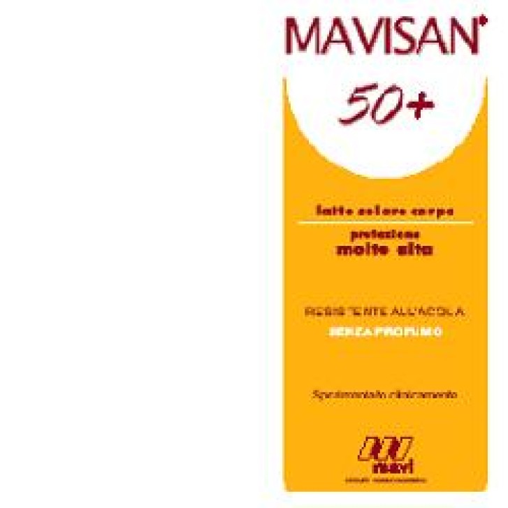 Mavisan Latte Solare SPF 50+Alta Protezione Corpo 150 ml