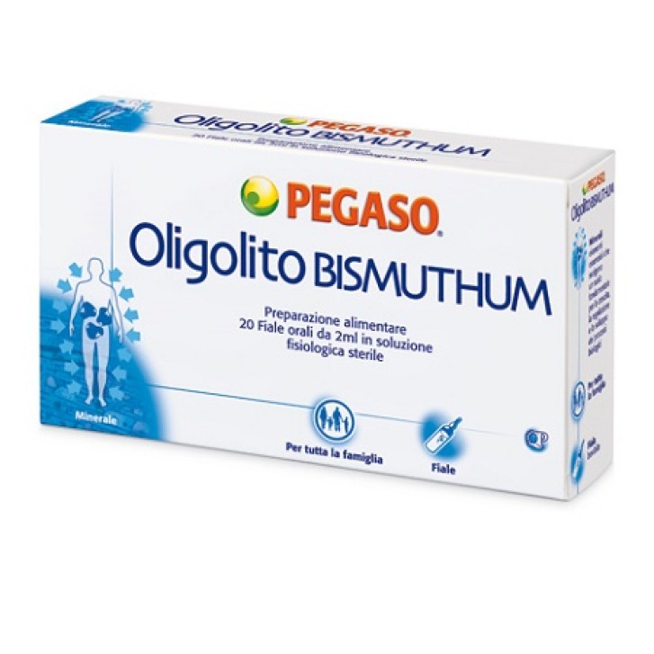 Pegaso Oligolito Bismuthum Integratore di Mirerali 20 Fiale 2 ml