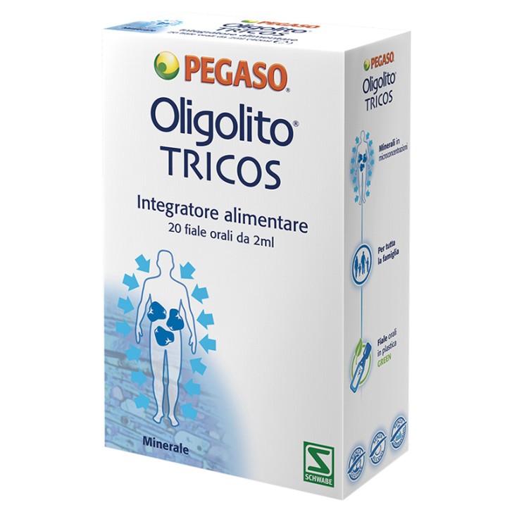 Pegaso Oligolito Tricos 20 Fiale 2 ml - Integratore Capelli e Unghie