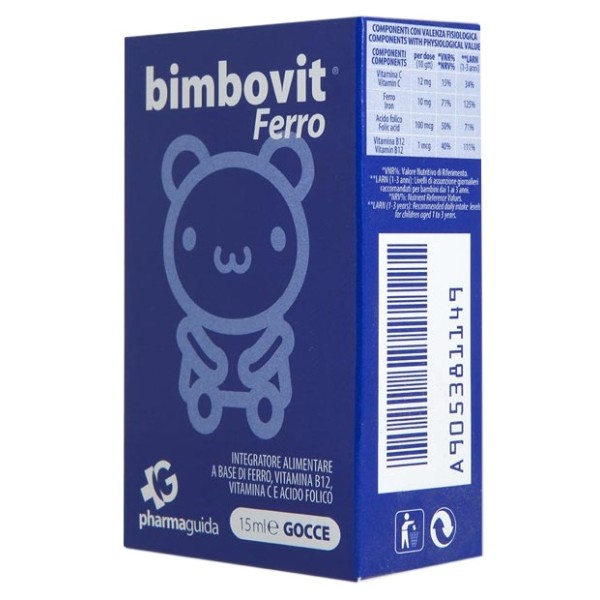 Bimbovit Ferro Gocce 15 ml - Integratore Alimentare