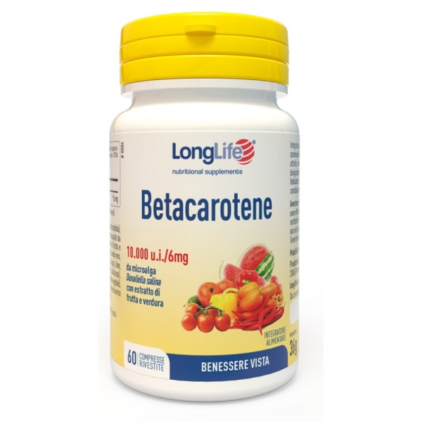 Longlife Betacarotene 60 Compresse - Integratore Abbronzatura