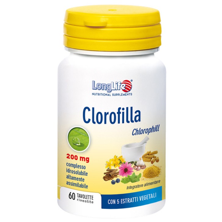 Longlife Clorofilla 60 Tavolette - Integratore Antiossidante