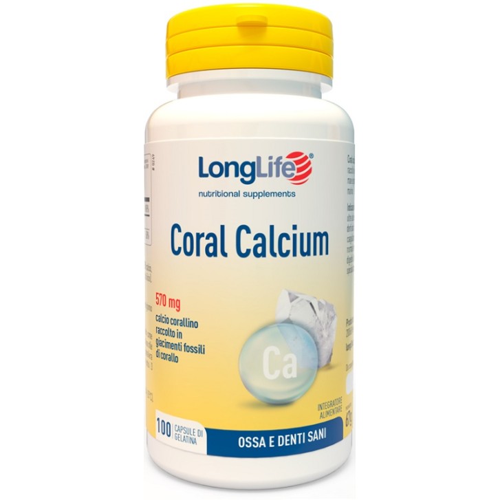 Longlife Coral Calcium 100 Capsule - Integratore Ossa