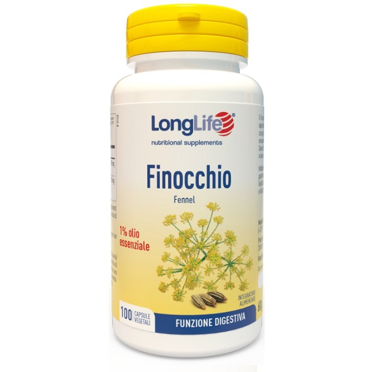 Longlife Finocchio 1% 100 Capsule Vegetali - Integratore Digestivo