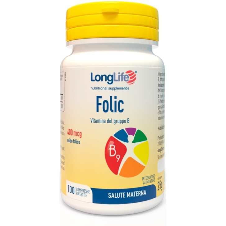 Longlife Folic 100 Compresse - Integratore Acido Folico