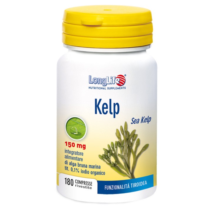 Longlife Kelp Alga Bruna 180 Compresse - Integratore di Iodio