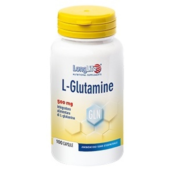 Longlife L-Glutamine 100 Capsule - Integratore Muscolare