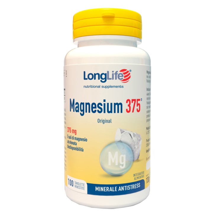 Longlife Magnesium 375 100 Compresse - Integratore Magnesio