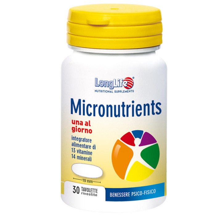 Longlife Micronutrients 30 Compresse - Integratore Multivitaminico